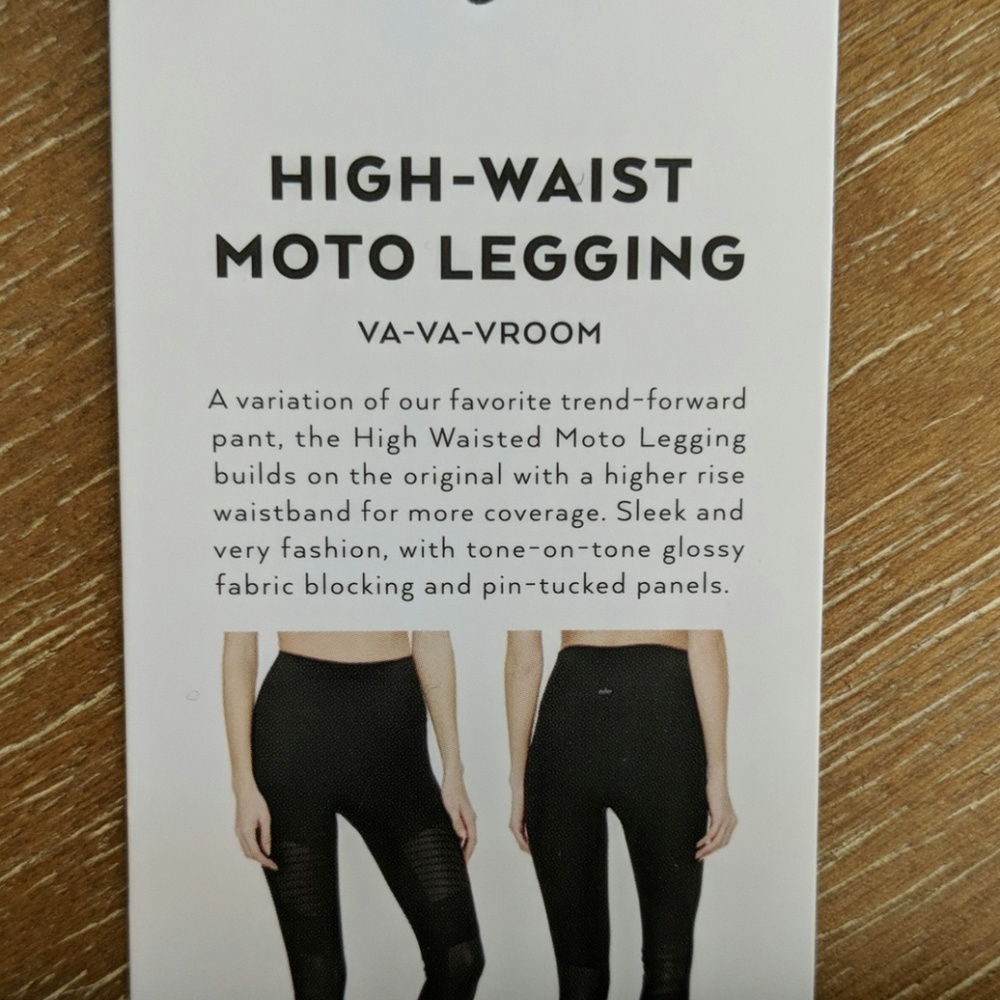 Alo Yoga High Waist Moto Leggings Lavender Sm - Picture 6 of 6